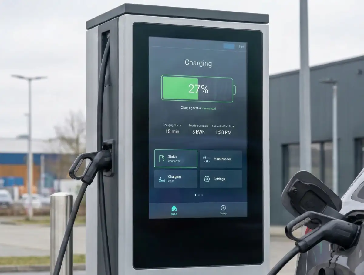 Display application for EV charging equipment